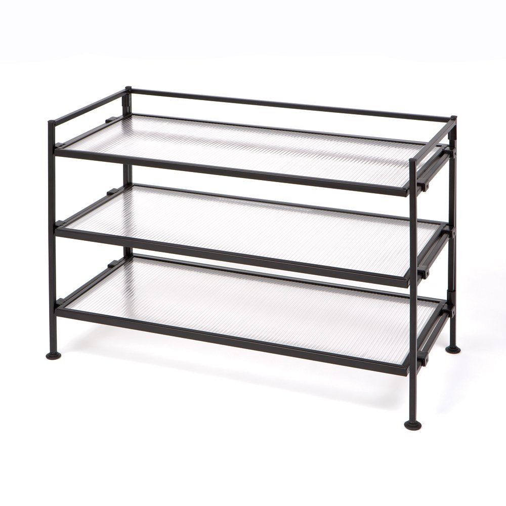 Best Seville Classics Chrome 3-Tier Expandable Shoe Rack