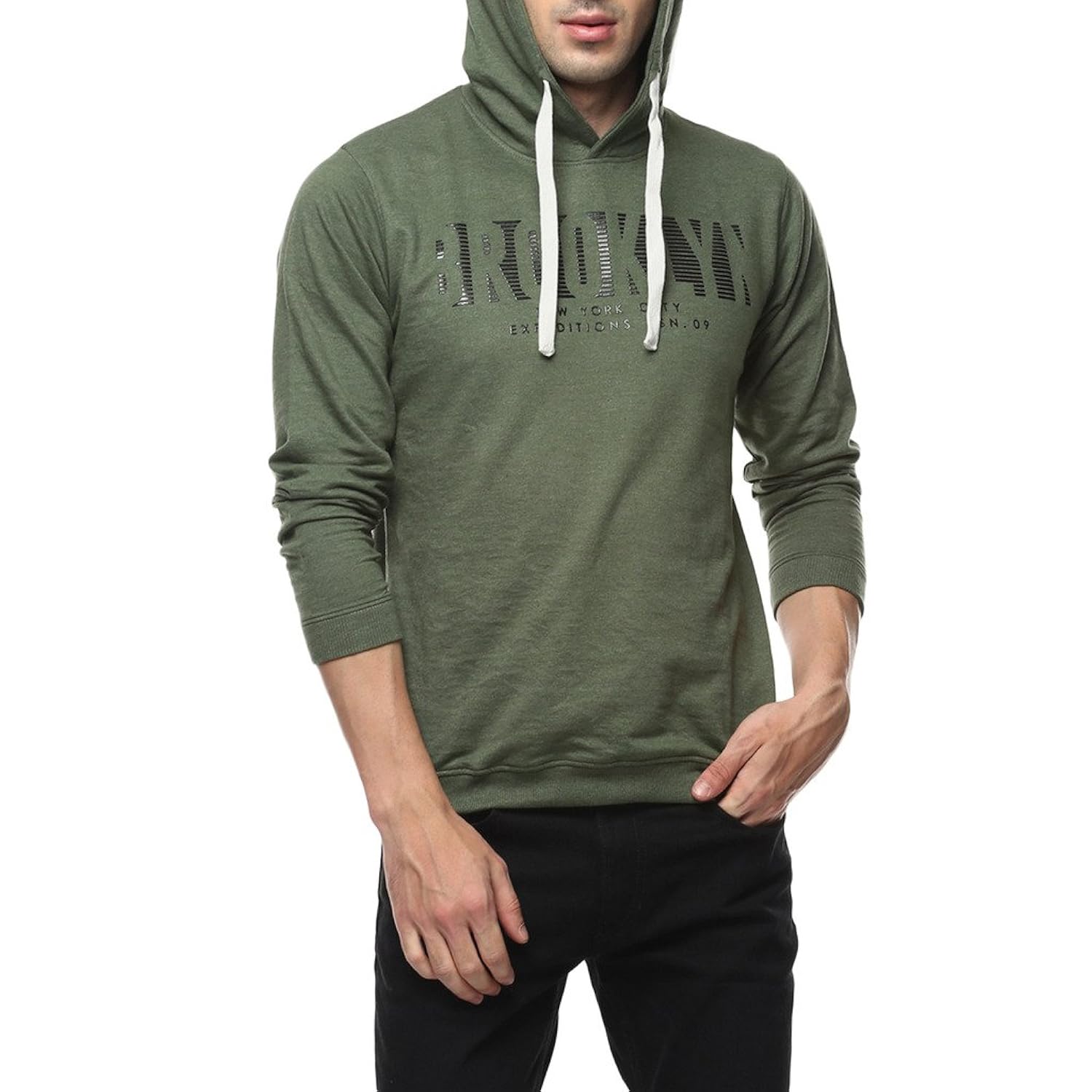 elaborado hooded cotton tshirt