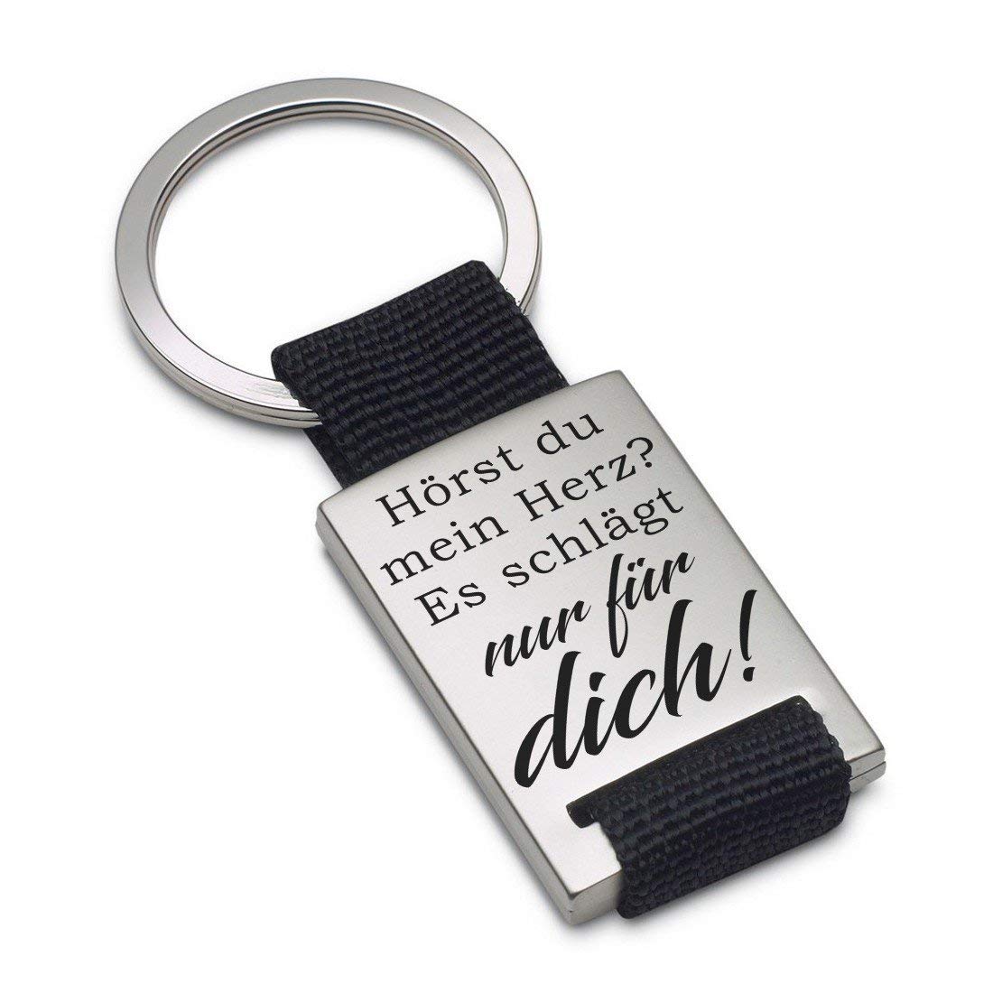 Lieblingsmensch Keyring Model: Hörst du Mein Herz? - Textile