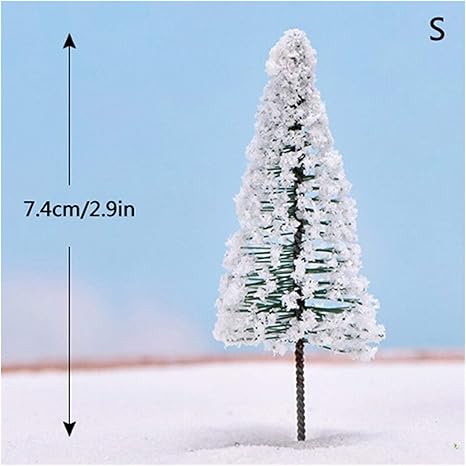 Amazon Co Jp クリスマスツリー 小さい装飾のクリスマスツリーの松の木のミニ造られたクリスマスツリー緑の白いモミの木の家の装飾1pc 木 Color Small ホーム キッチン