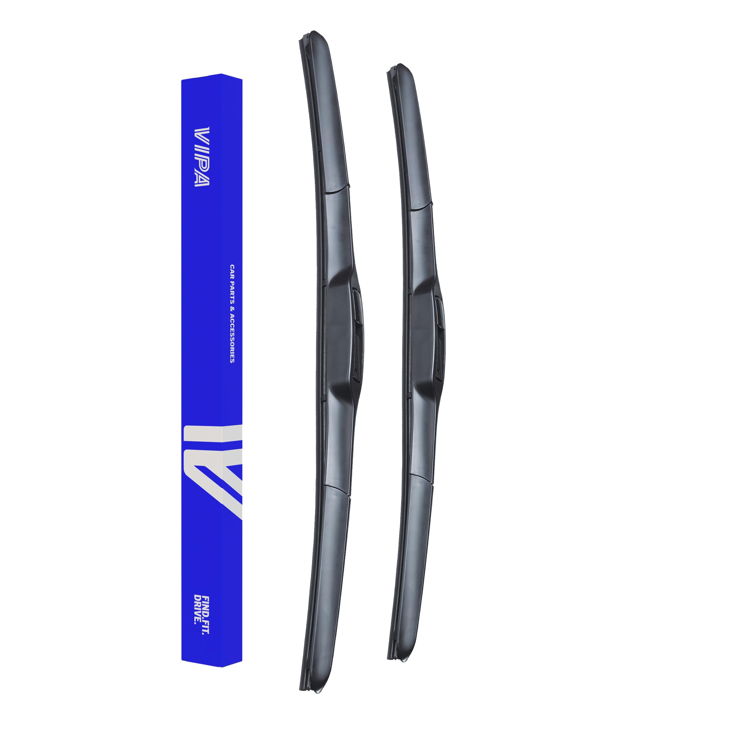 Vipa Car Parts Premium Wiper Blade Kit | Fits: MITSUBISHI OUTLANDER III SUV (Dec 2012 to Aug 2021) | All-Weather Performance | Durable, Streak-Free Windshield Wipers | Easy Installation
