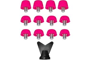 12Pcs Football Shoe Spikes, Track Shoes Accessories M5 with Wrench Turf Soccer Boot Cleats Rugby Studs for Competition