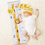Outivity Baby Height Growth Chart Ruler 64 in Canvas Wood Wall Hanging view 5