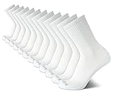 AND1 Men's Mid Crew Socks - 12 Pack Moisture