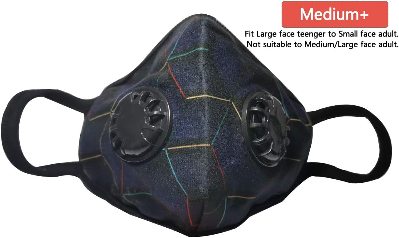 NHForest N95 Mask Particulate Respirator Mask - Washable and Reusable Face Protection - Air Pollution Mask with Exhalation Valve - Adult Small size
