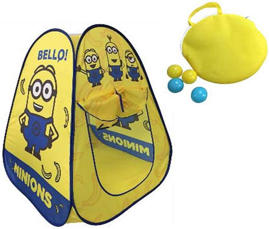 Amazon ミニオンズ ボールハウス おもちゃ ミニオン グッズ 室内 キッズ キッズテント ボールテント 軽量 スポーツトイ アクショントイ ミニオンズグッズ ボールプール アクセサリ おもちゃ