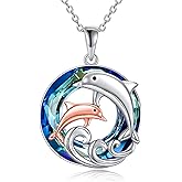 YFN Dolphin Necklace 925 Sterling Silver Mothers Day Gifts for Women
