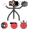 JOBY GorillaPod Mobile Vlogging Kit (Smartphone Rig, Wavo Mobile Mic, Beamo Mini LED Light) Flexible Tripod, Phone Holder, Vlog Microphone, Vlog Light, Vlogging Camera Kit, Content Creator