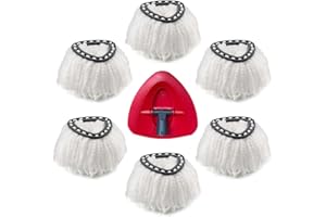 Spin Mop Head, Universal 360° Microfiber Replacement Mop Heads Compatible with Vileda Mop Replace Head, Durable Dust Mop Refi