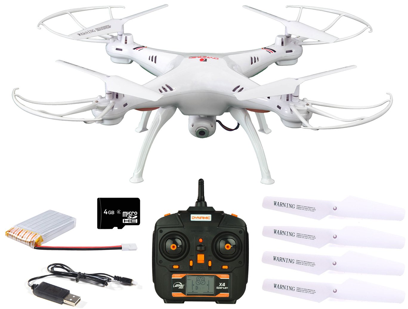 Dynamic Aerial Systems X4 Spartan 2.4Ghz 4Ch 6-Axis Gyro Rc Quadcopter Drone .. 19 61JWpwpZbnL