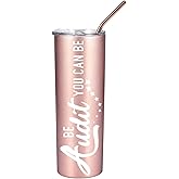 Onebttl Accountant Gifts for Women, Be Audit You Can Be, Gifts for Accountant, Auditor, Women, Accounting, Stainless Steel Tumbler 20Oz - Rose Gold