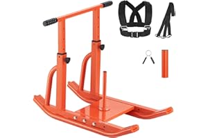VEVOR Weight Sled, Steel Power Sled, Fitness Training Sleds for Athletic Exercise Speed Improvement, Workout Equipment with A