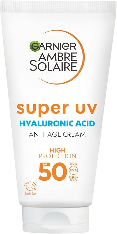 Garnier Ambre Solaire SPF 50 Sun Cream Anti-Age Hydrating Face Moisturiser 50ml