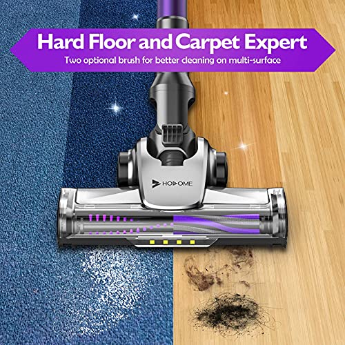 Hosome Cordless Vacuum Cleaner, 26kPa Powerful Suction 4 in 1 Stick Vacuum with Digital Display