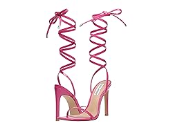 Steve Madden Women's Uplift Heeled Sandal, Pink, 9.5