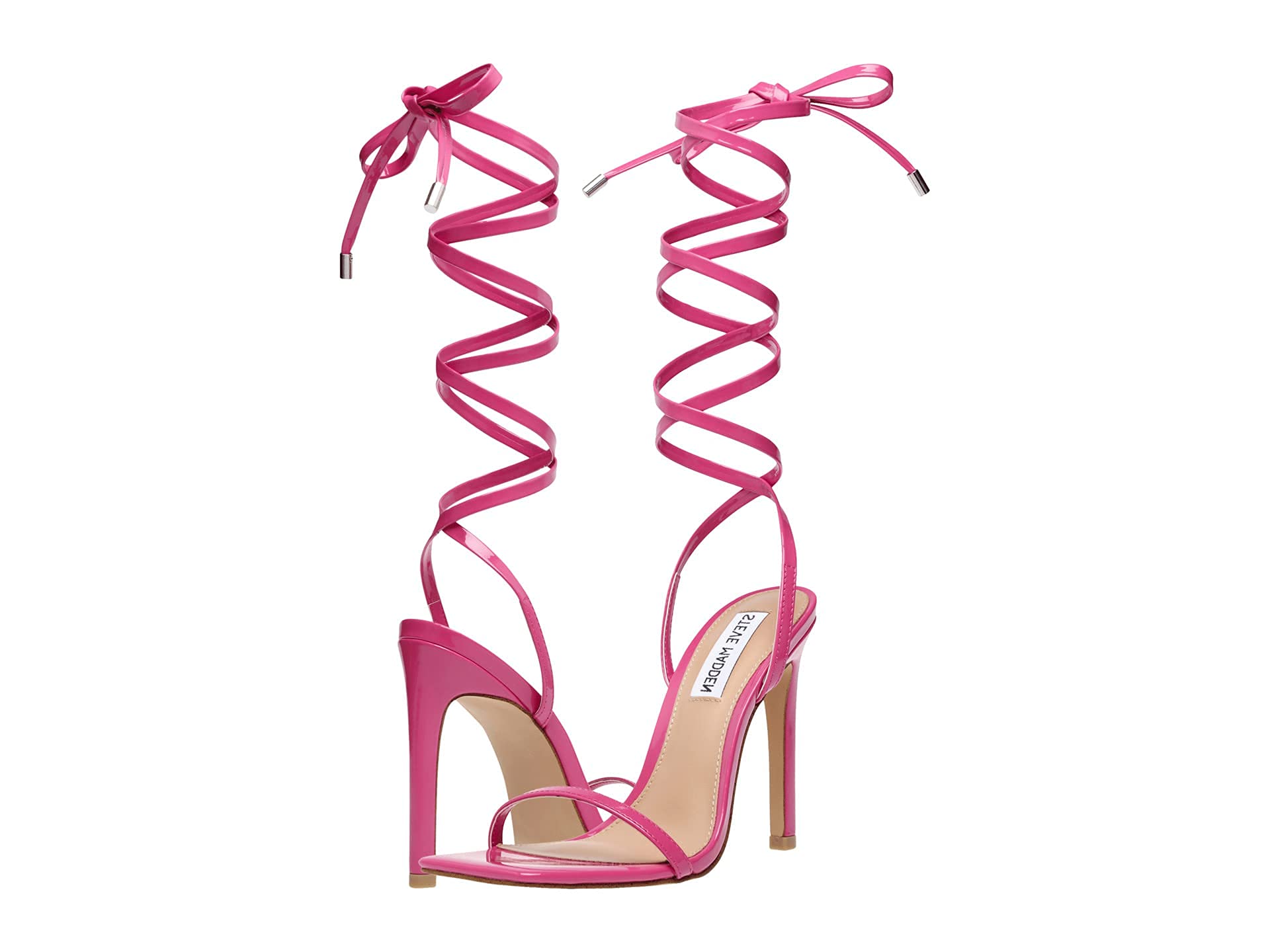 Steve Madden Women's Uplift Heeled Sandal, Pink, 9.5