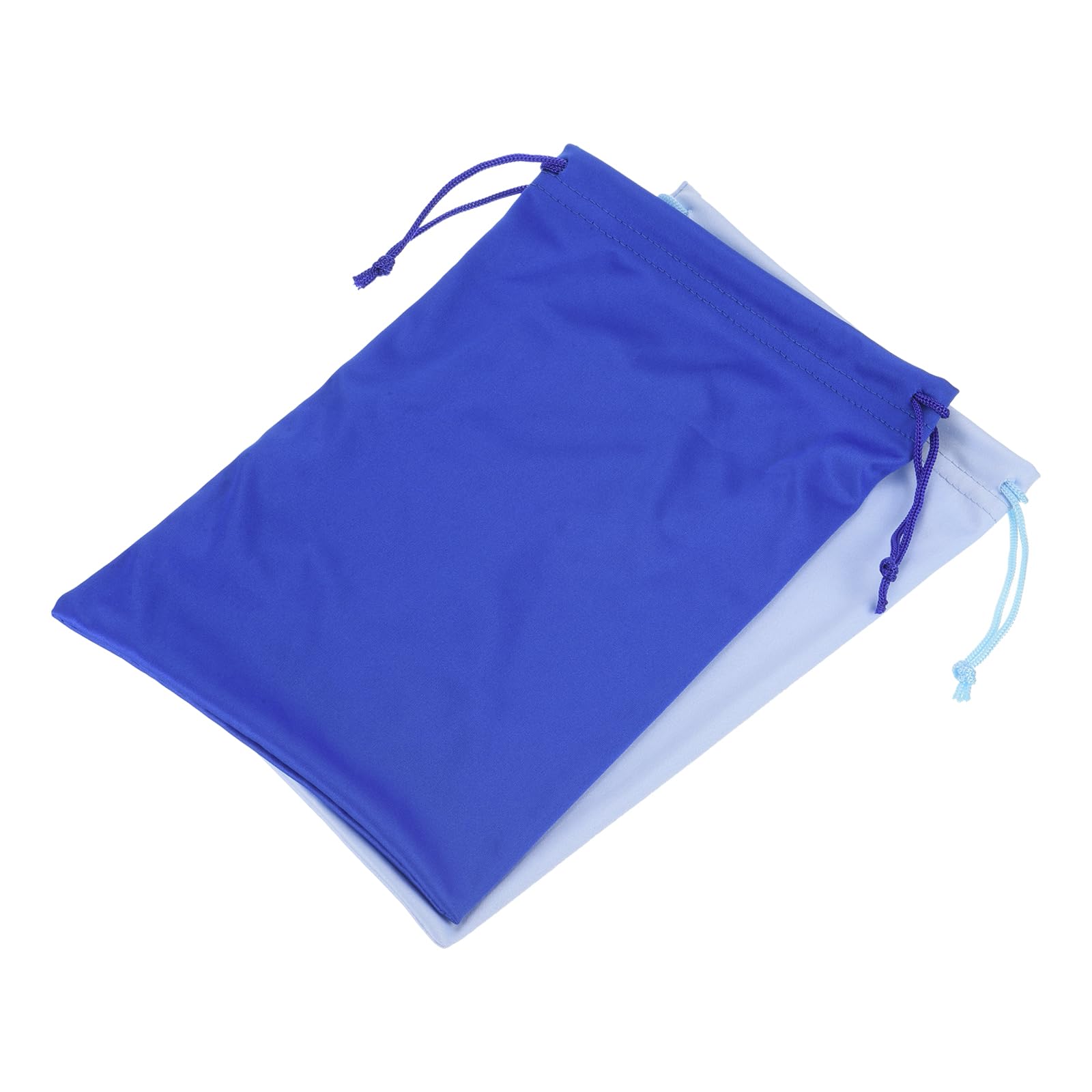 M METERXITY 2 Pack Ski Goggle Bag - Microfiber Snow Goggles Case Sleeve Drawstring Pouch Protection Bags, Apply to Goggles (7.1 x 10.6 Inch, Blue Pale Blue)