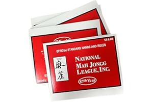 KUSEN Mahjong Cards 2024, 4 PCS Mahjong Cards 2024 Large Print, National MahJongg League 2024 Standard Size Card - Mahjongg Cards - Official Hands and Rules