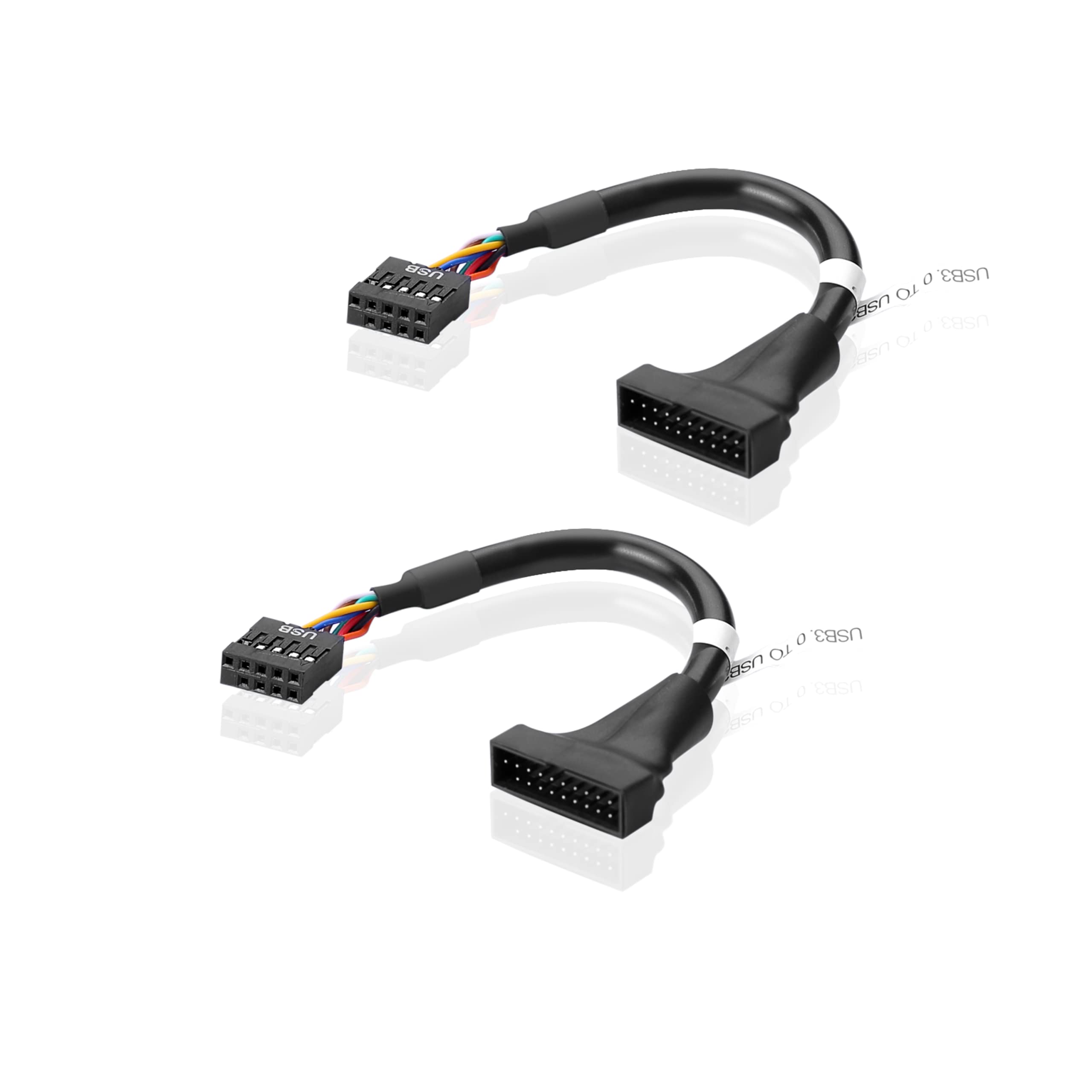 2-Pack USB 2.0 Ale To 2-Pin Bare Wire Cables, 1 Length, DIY USB Power - View #3