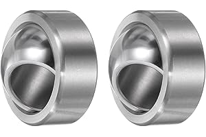 Kozelo 2 Pcs GEG20C Spherical Plain Bearing - [20mm x 42mm x 25mm] Pre-Lubricated Radial Spherical Plain Bearing, Chrome Stee