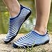 AVADAR Men Women Water Shoes Barefoot Quick Dry Aqua Shoes for Swim Walking Yoga Lake Beach Garden Park Driving Boating,8.5US Women/7US Mens,White/Blue