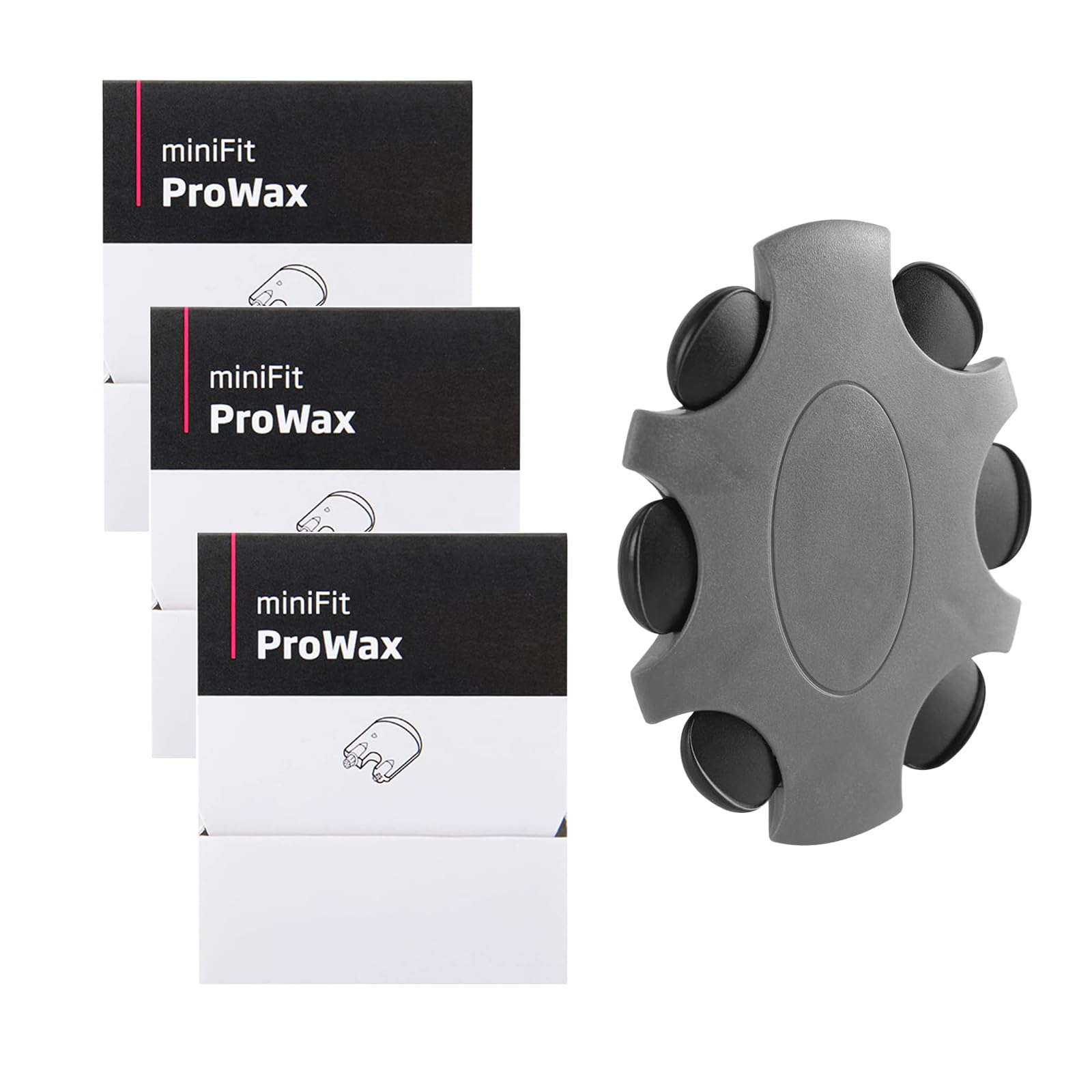 ProWax MiniFit Hearing Aid Cleaning Kits，Hearing Aid Accessories,for Oticon Replacement Wax Filters(3 Packs/ 18 Pcs)