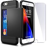 iPhone 6 / 6s Case with Card Holder and[ Screen Protector Tempered Glass x2Pack] SUPBEC i Phone 6 / 6s Wallet Case Cover with