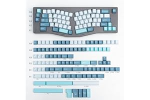 Mintcaps Shoko Keycaps 173 Keys Cherry Profile Doubleshot Blue Keycaps Full Set Custom Keyboard Keycaps ISO ANSI for 60% 65% 