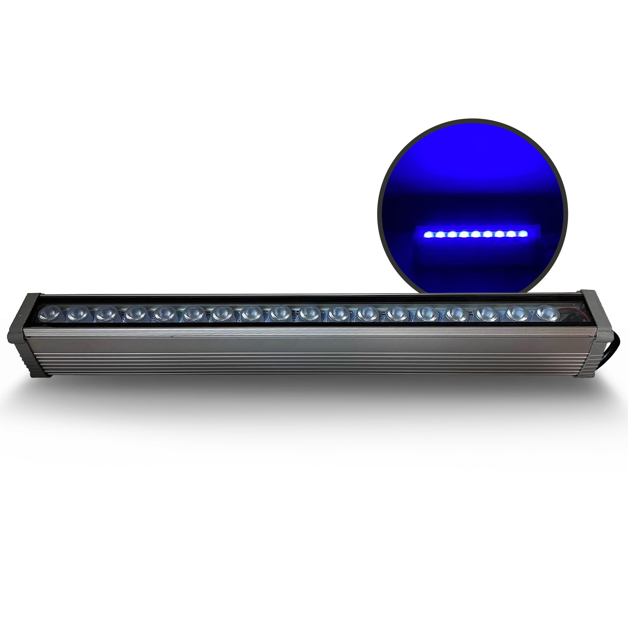 LedRica Indoor and Outdoor Lights, Modern Garden and Wall Lights, Weather-Resistant Indoor and Outdoor Wall Lights, Wall Washers with IP65 Waterproof Driver, Includes Hardware, Blue, 24 Watts