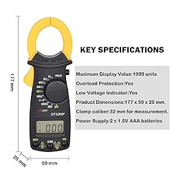 Mini Digital Clamp Meter - KeenWise DT3266F AC/DC