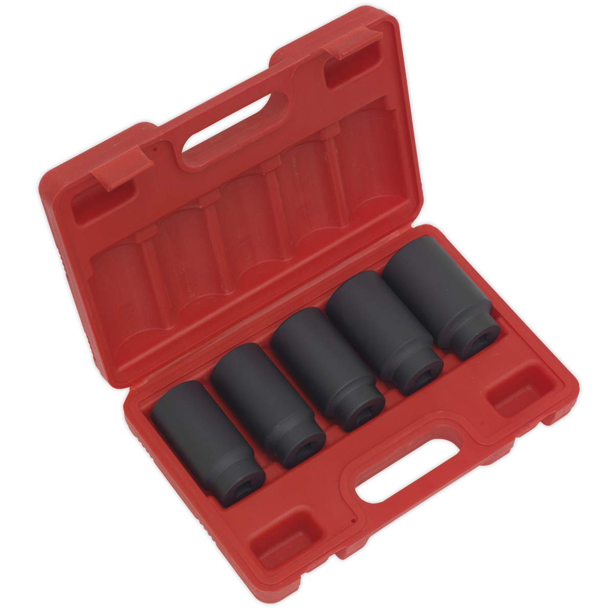 Sealey Sx050 Impact Hub Nut Socket Set 5Pc 1/2Sq Drive