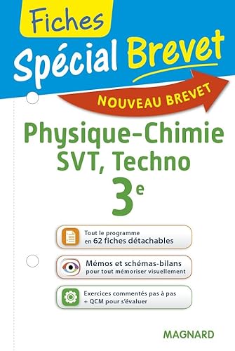Download Spécial Brevet - Fiches Sciences 3e - Nouveau programme 2016 PDF