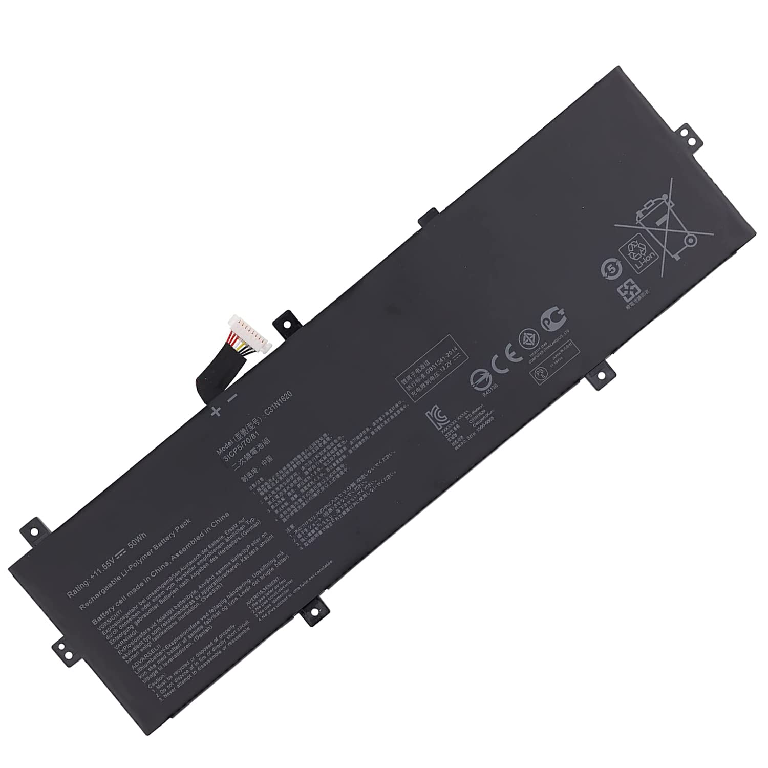 XITAIAN 11.55V 50Wh C31N1620 3ICP5/70/81 Replacement Battery for ASUS ZenBooK C31N1620 3ICP5/70/81