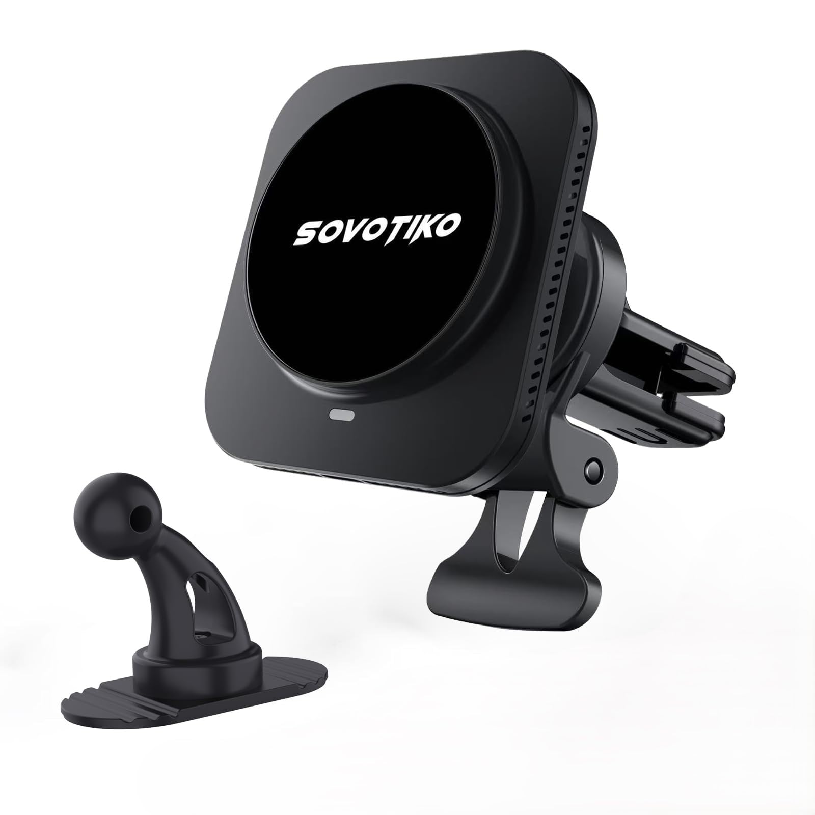 Photo 1 of Sovotiko 15W Magsafe Car Mount Charger, Magnetic Phone Holder for Car, Air Vent/Dashboard Wireless Charger for iPhone 16 15 14 13 12 Pro Max, Samsung Galaxy S25 Ultra S24 S23+, etc. Fast Charging