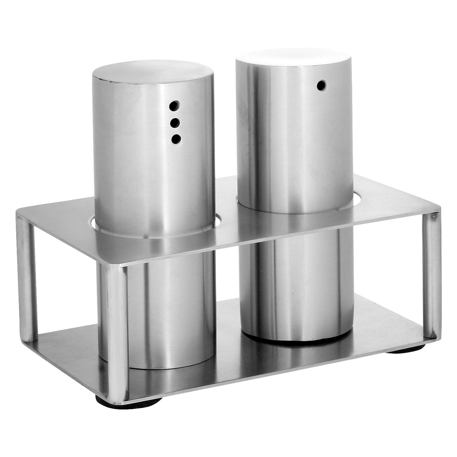 Zap Impex® Elegant Design Stainless Steel Salt and Pepper Shaker with Stand