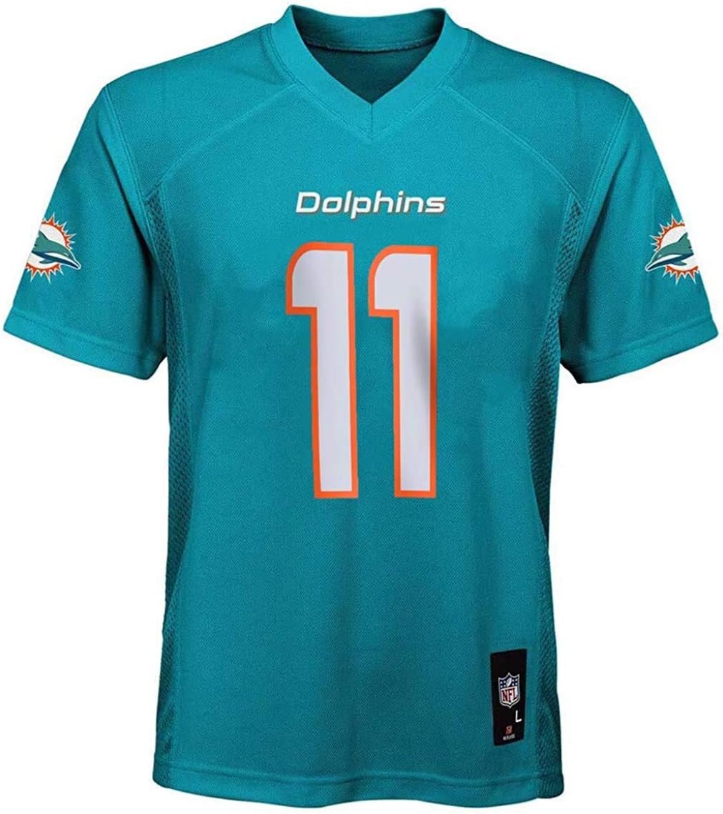 Devante Parker Miami Dolphins #11 Teal Youth 8-20 Mid Tier Home Jersey (Youth - Small): Amazon 
