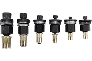 6Pcs Hand Rivet Nut Tool, 10-24, 6-32, 8-32, 5/16-18, 1/4-20, 3/8-16 Rivet Tool Set Spare Part Mandrels Manual Rivnut Mandrel