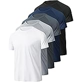 BALENNZ Workout Shirts for Men, Moisture Wicking Quick Dry Active Athletic Men's Gym Performance T Shirts