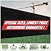 ColourTree 4' x 50' Fence Privacy Screen Windscreen Cover Fabric Shade Tarp Netting Mesh Cloth Black - Commercial Grade 170 GSM - Heavy Duty - 3 Years Warranty - CUSTOM SIZE AVAILABLE