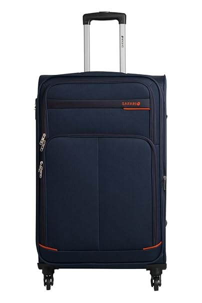 Safari Maasaimara Fabric 75 cms Navy Blue Softsided Carry-On (MAASAIMARA 4 Wheel 75)