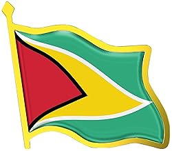 Guyana Flag Lapel Pin - Enamel Metal National Badge