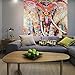 European Floral Tapestry Wall Hanging,Pesine Indian tapestries Decor Hippie Bohemian Flower Tapestry Wall Hanging Elephant Tapestry