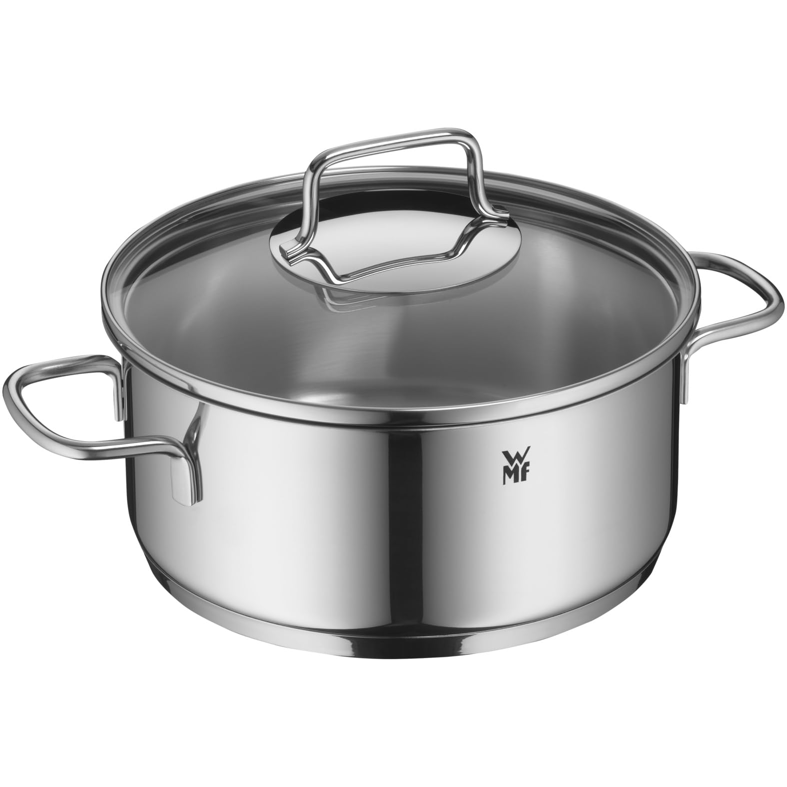 WMF Astoria Vorteils Topfset Induktion 5-teilig, Kochtopf Set mit Glasdeckel, Cromargan Edelstahl poliert, Induktions Töpfe Set unbeschichtet 9