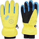 TRIWONDER Kids Ski Snow Gloves Winter Cold Weather Windproof Warm Snowboard Sport Mittens for Boys Girls
