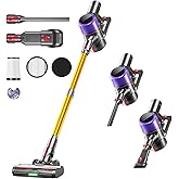 Cordless Vacuum Cleaner, 650 W/55000 Pa/70 Mins Vacuum Cleaners for Home,with Touchscreen and Anti-Tangle Brush, Vacuum Cleaner 1.5 L Dust Container, 9-in-1 for Hard Floors, Carpets and Pet Hair