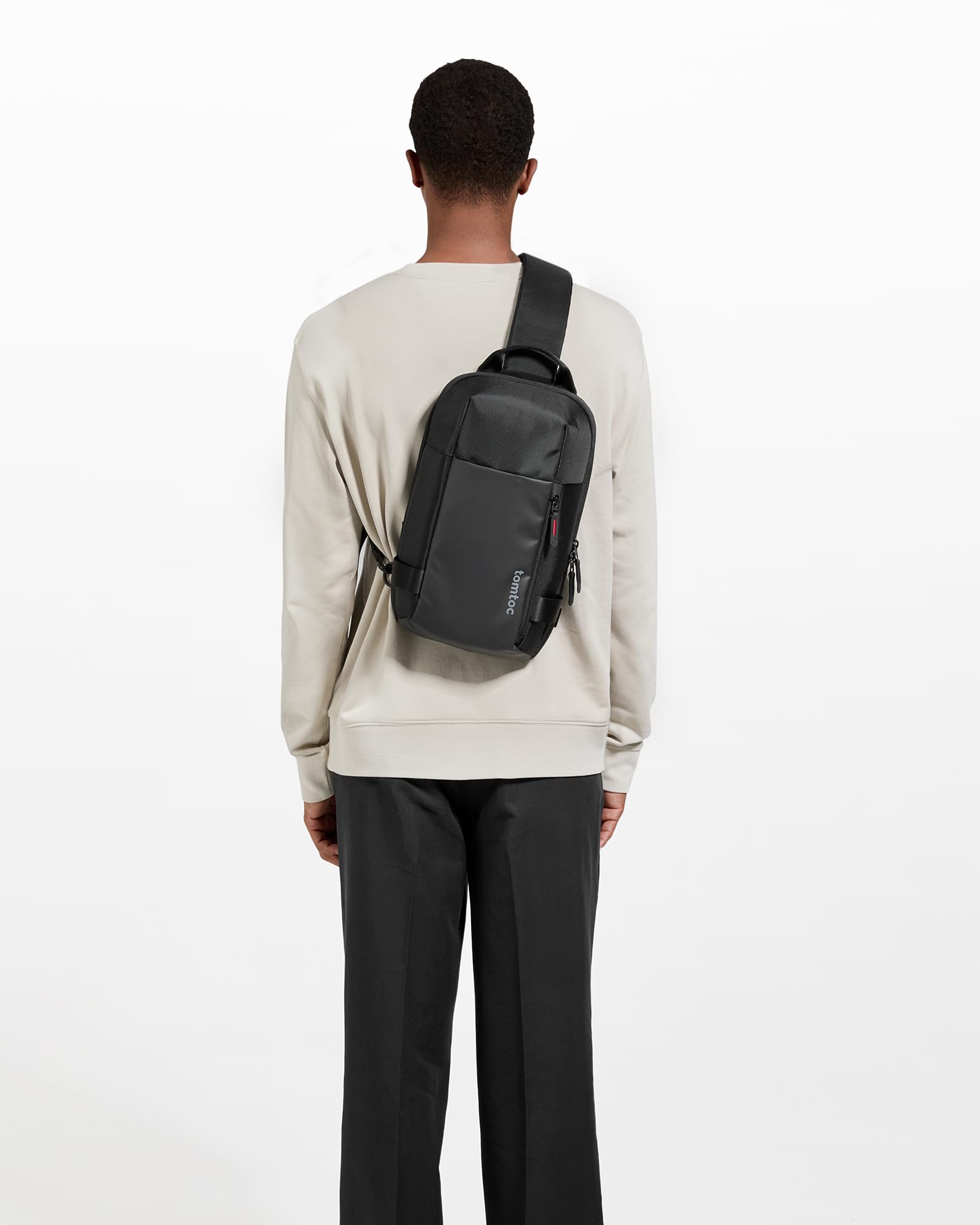 tomtoc 5L Compact Sling Backpack for Men Women, Lightweight Crossbody Shoulder Bag for 11 inch iPad Pro M5/M4, iPad Air M3/M2, 11