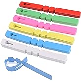 BEADNOVA Tree Tags Plastic Plant Labels Wrap Around Hanging Tags Tree Markers Signs Nursery Labels for Plants Garden (120Pcs, Mix Color)