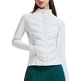 AFZ Lightweight Puffer Jacket Women 800 Down-Fill Waterproof Quilted Down Jackets for Hiking Running