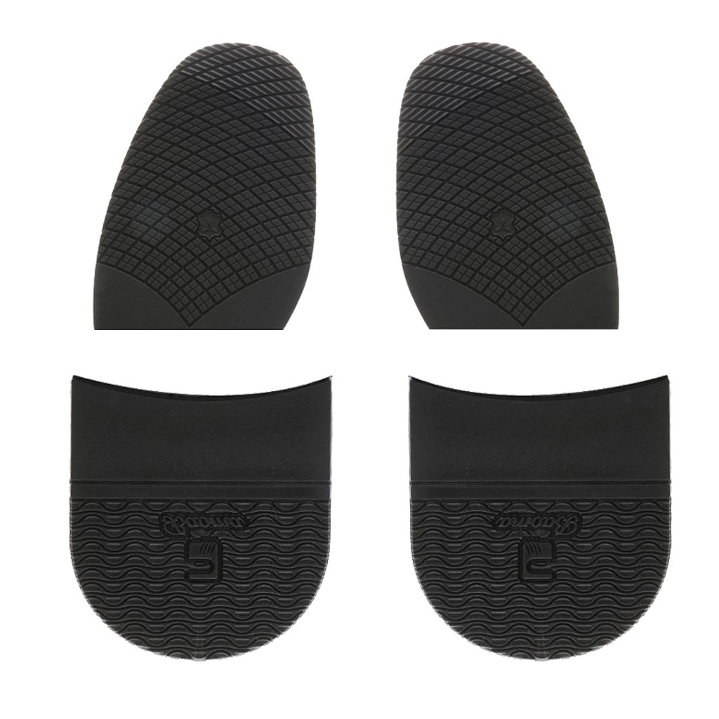 Homyl 2 Pair/set Rubber Half Shoe Soles And Heels Pads Grip DIY Shoe