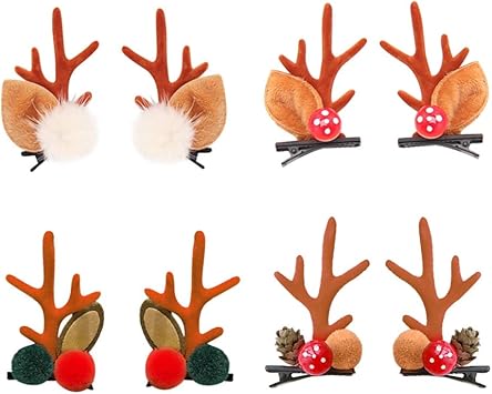 Immagini Carine Di Natale.Beaupretty 4 Paia Fermagli Per Capelli Di Corna Di Cervo Di Natale Forcine Di Corna Carine Fermagli Per Capelli Di Natale Copricapo Da Festa Di Natale Per Bambini Stile 1 Amazon It Bellezza